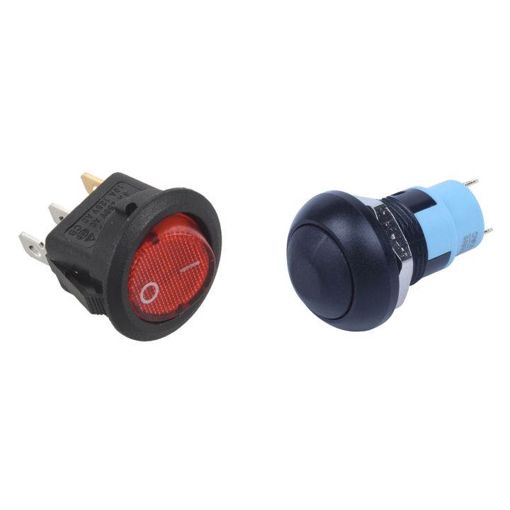 NAMUNY Toggle Switch Bipolar ON OFF Red 3 Pin 20mm & On-Off Latching ...