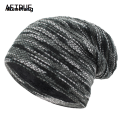 Wenefang AETRUE Knitted Hat Women Skullies Beanies Winter Hats For Men Bonnet Striped Caps Warm Baggy Soft Female Wool Male Beanie Hat. 