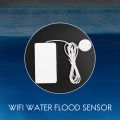 Tuya Smart WIFI Water Flood Sensor Water Leakage Detector Send Alert When Leak is Detected Work with Alexa Home. 