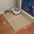 Cat litter mat double eva large cat control sand mat wear-resistant scratch-resistant washable cat toilet mat a generation of hair. 