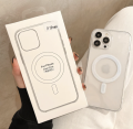 Apple MagSafe clear case -Transparent Magnetic Cover For Iphone All Model - 7Plus To 16 Pro Max (Premium Look Cover). 