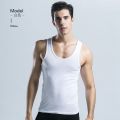 Vest Men's Pure Cotton Base Men's Loose I-Shaped Vest Sports Hurdle Fitness Summer Casual Sleeveless Inner Wear. 