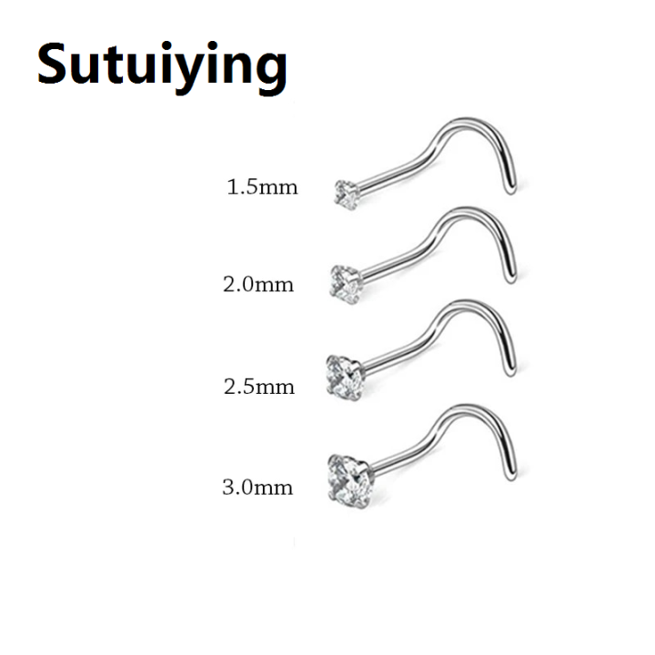 Sutuiying%201PC%20Fashion%20Stainless%20Steel%20Crystal%20Nose%20Septum%20Piercing%20Studs%2020G%20Mini%20Nose%20Ring%20Earrings%20Studs%20Body%20Piering%20Jewelry%20For%20Women%20-%20Image%205