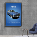 Vintage Car 80s GTI Sports Classic Car Vintage Posters Sticky Whitepaper Prints Posters Artwork Posters Wall Stickers. 