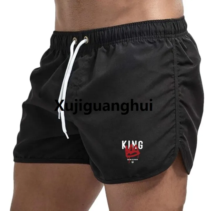 Xujiguanghui%20King%20Printing%20Mens%20Beach%20Shorts%20Casual%20Seaside%20Jogging%20Shorts%20Sports%20Trousers%20Quick%20Drying%20Comfort%20Swimming%20Surf%20Shorts%20Summer%20-%20Image%203