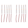 10Pcs 10Cm Waterproof Green 5050 Led Strip Lights Dc 12V Caravan Boat Car. 