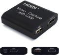4k Audio Video Capture Card with Loop Out, HDMI-compatible USB 2.0 for Phone, PS4 Game, Live Video Streaming and Recording. 