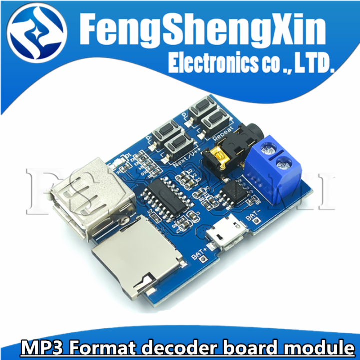 1pcs TF card U disk MP3 Format decoder board module amplifier decoding audio Player