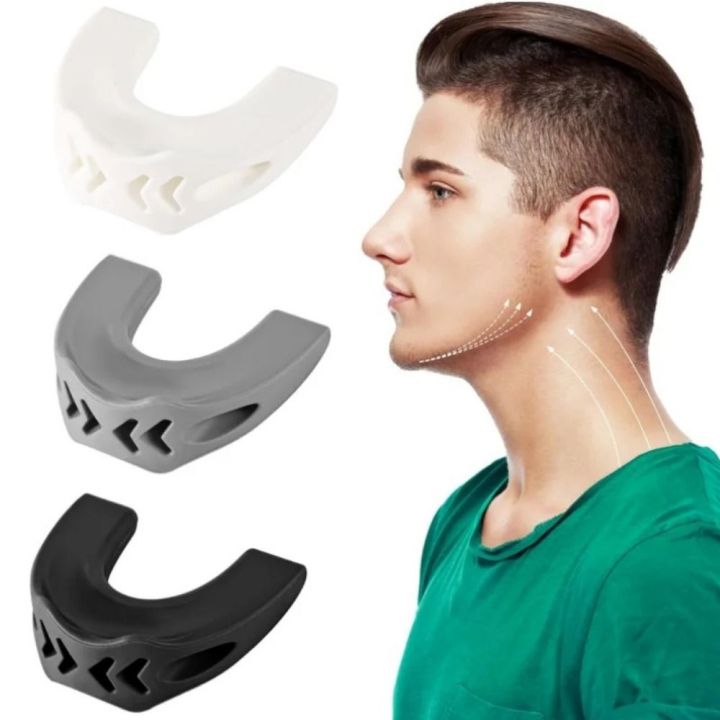 New 40/50/60Lbs Jaw Exerciser Facial Chew Bite Muscle Portable Redefine Jawline Trainer Facial Trainer Face Fitness Ball Double Chin Jawliner