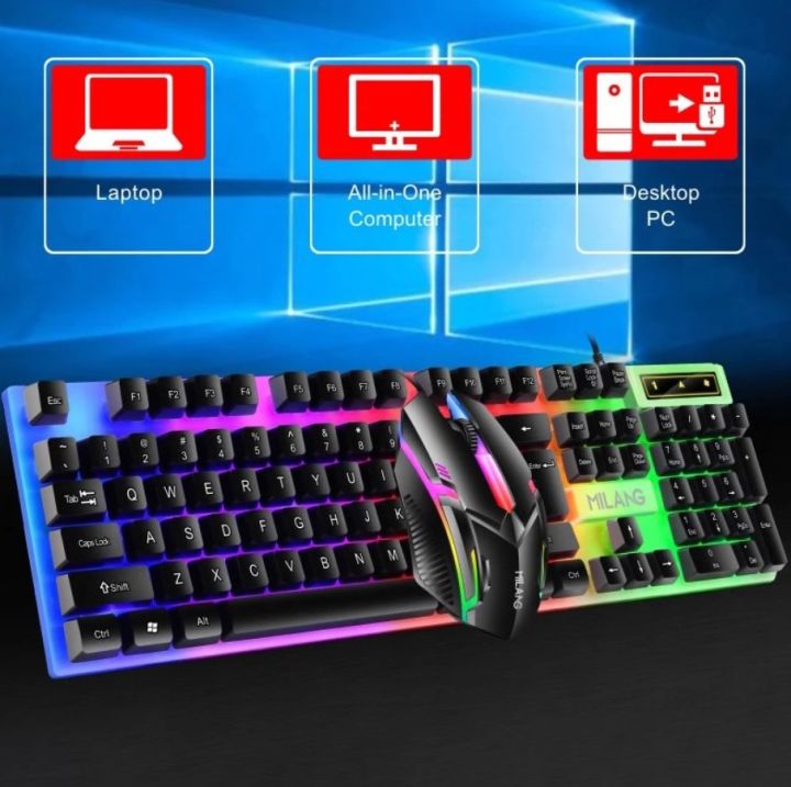 RGB%20Illuminated%20Mechanical%20Gaming%20Keyboard%20Mouse%20Combo%20with%203D%20Optical%20Sensor,%20Wired%20USB%20Connection,%20Non-Slip%20Design%20-%20Image%202