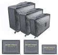 6 Piece Packing Cubes Set Travel Organzier Bag For Luggage | Luggage Organizer Portable Bag Set | Multipurpose 6 In 1 Travel Luggage Organizer Bag. 