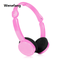 Wenefang 【New design】3.5mm Wired Over-Ear Headphones Foldable Sports Headset Portable Music Earphones For Kids Mp4 Mp3 Smartphones Lap. 