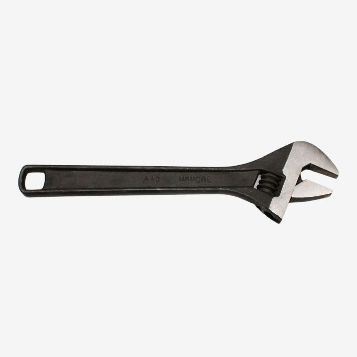 Black/Silver Tata Agrico Adjustable Wrench 8"