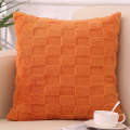 Light Versatile Cream Style Plush Pillowcase Soft Cotton Living Room Sofa Office Backrest Lumbar Pillow Cushion. 