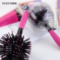 DISICHEN Luxury Women Curl Comb Heat-Resistant 3D 360 Degree Hair Styling Plastic Head Massage Spherical Brush For Salon. 