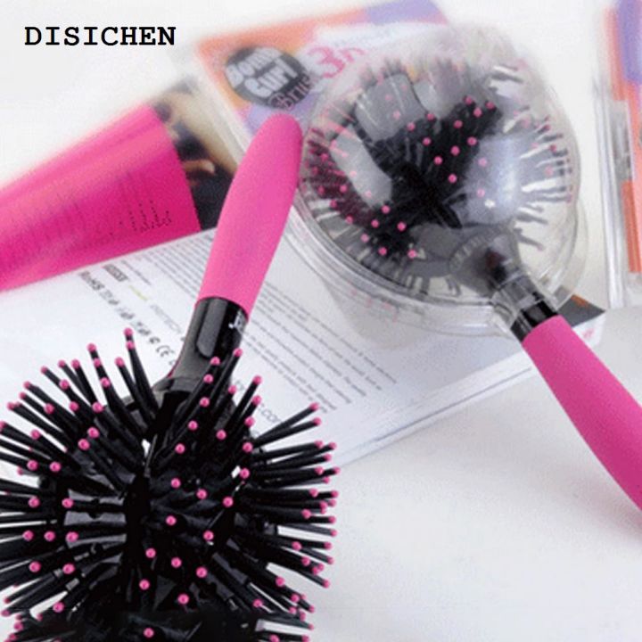DISICHEN%20Luxury%20Women%20Curl%20Comb%20Heat-Resistant%203D%20360%20Degree%20Hair%20Styling%20Plastic%20Head%20Massage%20Spherical%20Brush%20For%20Salon%20-%20Image%203