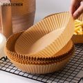 DISICHEN Fashion 50 Pcs Air Fryer Paper Liners Non-Stick Disposable Paper Tray for Air Fryer Cheesecake Air Fryer Accessories Baking PaperHats Caps. 