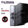 Anti Spy Screen Protector For OnePlus 9 Pro 10 11 12 11R 12R, 3D Privacy Tempered Glass 9H Peep Case Friendly. 