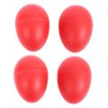 fasdaga 2 Pair Plastic Percussion Musical Egg Maracas Shakers Red. 