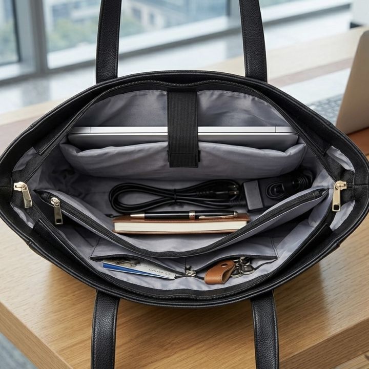 Casual%20Handbag%20Soft%20PU%20Leather%20Large%20Capacity%20Shoulder%20Bag%20For%20Travel,%20Daily%20Use,%20Work%20&%20Office%20For%20Women%20-%20Image%202