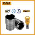 INGCO 1/2" Hexagonal socket 8MM/12MM/14MM/17MM/21MM/24MM. 