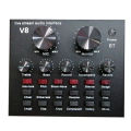 V8 Sound Card Multi-Function Sound Card with 112 Sound Effects & 7 Connectivity Modes | Live Streaming & Karaoke Mixer. 