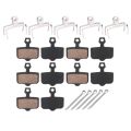 5 Pairs Durable Resin Semimetal Disc Brake Pads Black Lightweight Brake Pad Set Easy To Install 30mm Electromobile Brake Pads For Mountain Bikes,Road Bikes. 