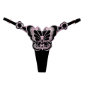 Difutagui SMY 1 PCS String Butterfly Printed Embroidery Women Affordable Thong Intimates Plus Size Low Waist Briefs. 