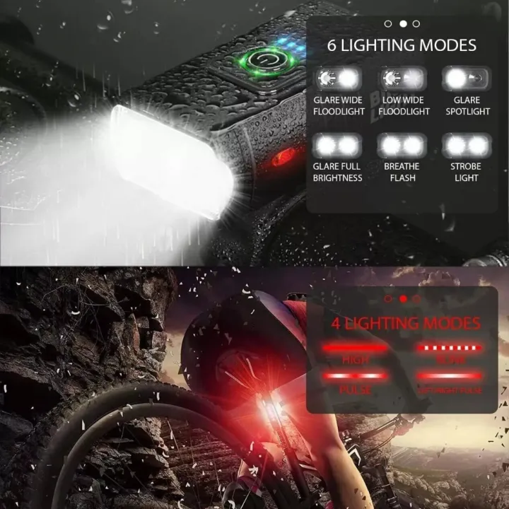 Durable%20USB%20Bicycle%20Front%20Rear%20Lamp%20Set%20Rechargeable%20Illumination%20Bicycle%20T6%20LED%20Torch%20Battery%20Display%20Water%20Proof%20Mountain%20Bike%20Lights%20Camping%20-%20Image%203