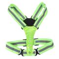 Work Fishing Sports Vest LED Reflective Vest Double-sided Lighting High Visibility Night Running Light Up Vest Night Warning Adjustable Waist/Shoulder Running Gear Cycling. 