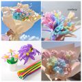 25 Pcs  Pipe Cleaners Rods Kids Craft Toy Fuzzy Wire Chenille Stems Twist Wire for DIY Flower Mix Rainbow Toy. 
