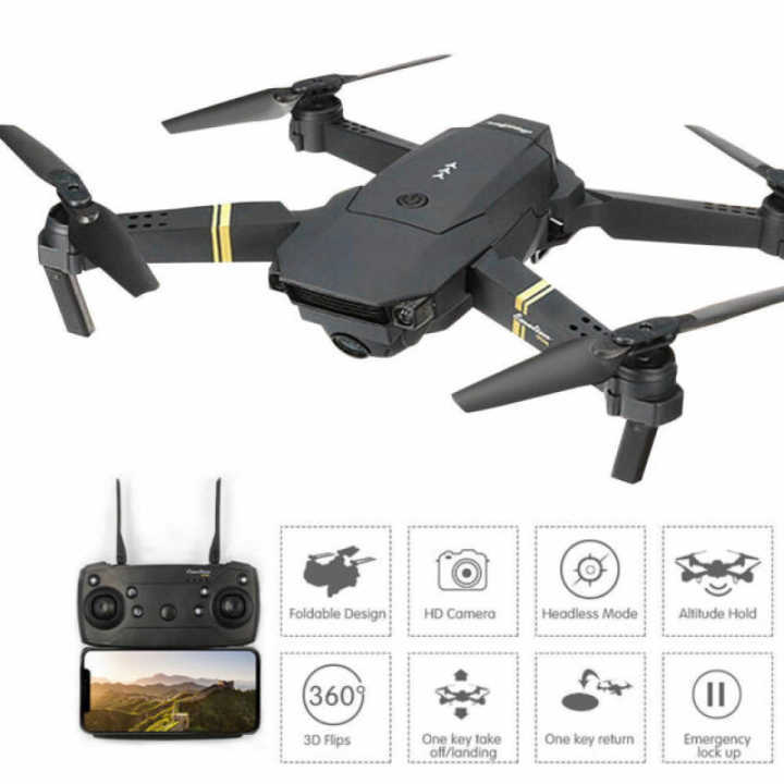 E58 Wifi HD Camera Drone With Double Battery And Bag