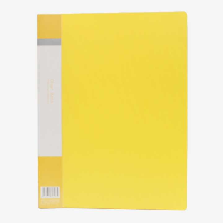 King Jim 132C Key Clear File Folder - A4 Size, 20 Pockets, Yellow, Top Loading - View #4