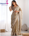 Stylish Embroidered Bollywood Organza Saree with Sequin work | Trendy Party & Festive Wear | Traditional Ethnic Fashion | Buy Online. 