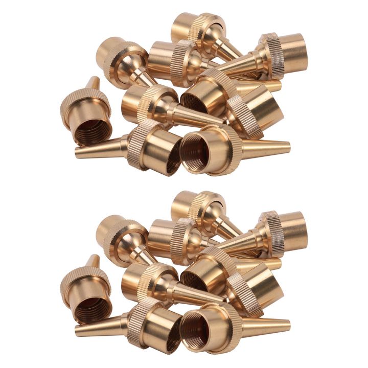 20Pcs 1/2 Inch DN15 Brass Jet Straight Adjustable Fountain Water Nozzles Pool Nozzles