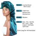 Soft Silky Long Satin Bonnet Natural And Curly Extra Large Size Hair Cap With Tie For Comfortable Night Sleep 1Pcs. 