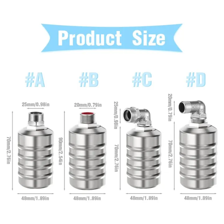 NCANRUI%202Pcs%20Fully%20Automatic%20Water%20Level%20Control%20Float%20Valve,%20Water%20Level%20Controller%20for%20Water%20Tank%203/4Inch%20Side%20Water%20Intake%20-%20Image%206