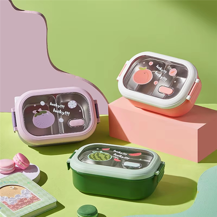 JAERBEE%20Children'S%20Lunch%20Box%20Children'S%20Sealed%20&%20Lovely%20Portable%20Food%20Containers%20Heatable%20Lunch%20Box%20Pink%20-%20Image%207