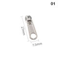 5/8Pcs 4 Sizes Universal Instant Fix Zipper Repair Replacement Slider Zippers For Sewing Clothes Bag Luggage Fix Repair. 