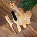 Sutuiying 1PC Professional Hair Brush Pointed Tail Wooden Comb/Large New Bamboo Air Cushion/Mini Travel Size/Boar Bristle. 