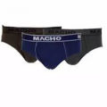 Amul Macho Men's Cotton High-cut Brief Pack of 3 (Multi Color). 
