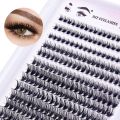 280 Pcs Self Application DIY at Home DIY Lash Extension Kit Natural Look 8-12mm with Lash Bond and Seal, Lash Applicator, and Lash Brush Wispy Individual Lashes Kit for Beginners. 