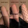 Difutagui Women's Long Fishnet Body Stockings Fish Net Pantyhose Mesh High Quality Nylon Tights Lingerie Black Thigh High Waist Hosiery. 