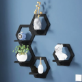Aeromax Honeycomb Wall Shelf Creative Decor Rack Design Pack Of 5 Pc. 