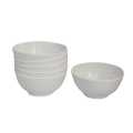 Set Of 6 White Melamine Bowl - 6 Inches. 