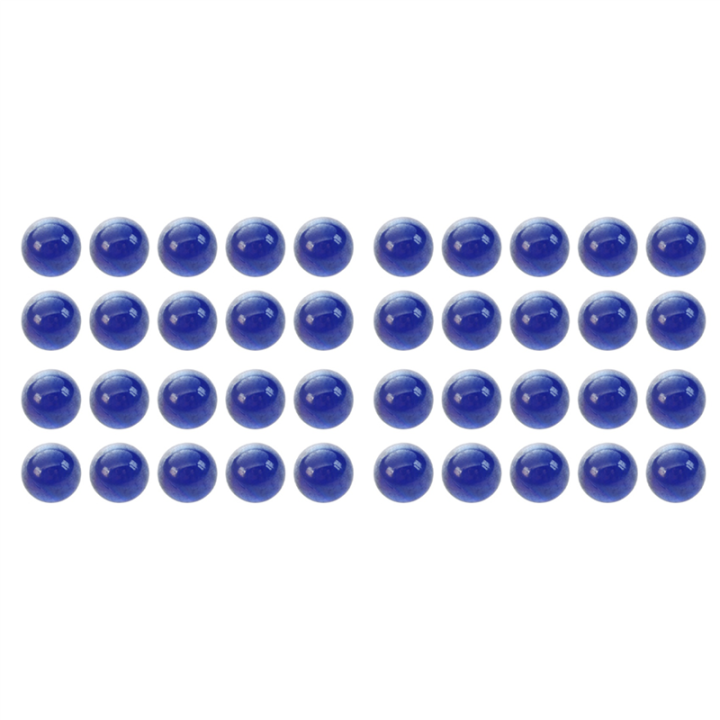 ARELENE 40 Pcs Marbles 16mm Glass Marbles Knicker Glass Balls Decoration Toy Dark Blue