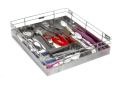 Stainless Steel Modular Kitchen Baskets Set Of 3 Pcs Plain Cutlery Thali Set Size 17x20 With 3 Sets Of Drawer Slider. 