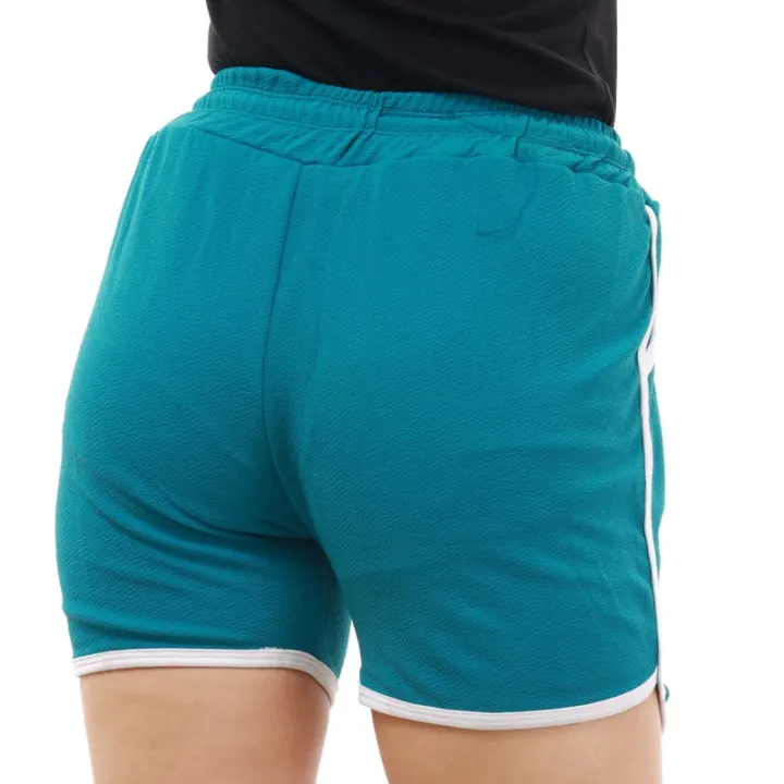 Sky%20Blue%20Stretchable%20Summer%20Shorts%20For%20Women%20-%20Image%205