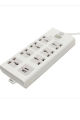 High Power Multi Plug With 2 Usb Port. 