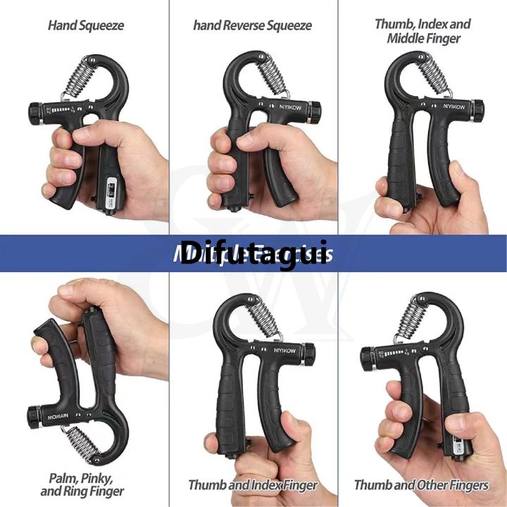 Difutagui%20%5B5-60kg%5D%20Adjustable%20Hand%20Grip%20Fitness%20Gym%20Hand%20Strength%20Bargain%20price%20Exercise%20Resistance%20Gripper%20with%20counter%20%E6%8F%A1%E5%8A%9B%E5%99%A8%20-%20Image%205